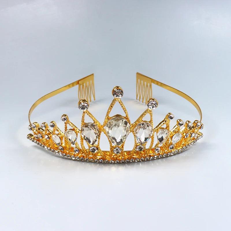 Colorful Crystals Crown Bridal Wedding Hair Accessories