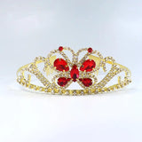 Colorful Crystals Crown Bridal Wedding Hair Accessories