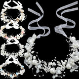 Imitated Pearl Bridal Headband Wedding Headbands Hair Jewelry