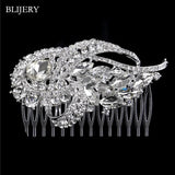 Rhinestone Crystal Bridal Hair Combs for Women Wedding Jewelry