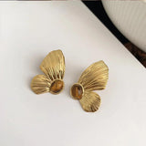 925 Silver Needle Circle Butterfly Stud Earrings for Women