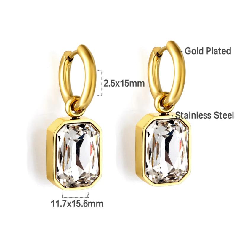 Green CZ Drop Dangle Earrings & Pendant Necklace Set