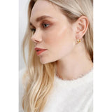 Chunky Hoop Earrings Set 925 Sterling Silver Needle 14K Plated Modern Jewelry