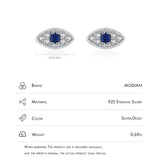 925 Silver Tiny Eye's Stud Earrings for Women