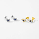 925 Silver Tiny Eye's Stud Earrings for Women