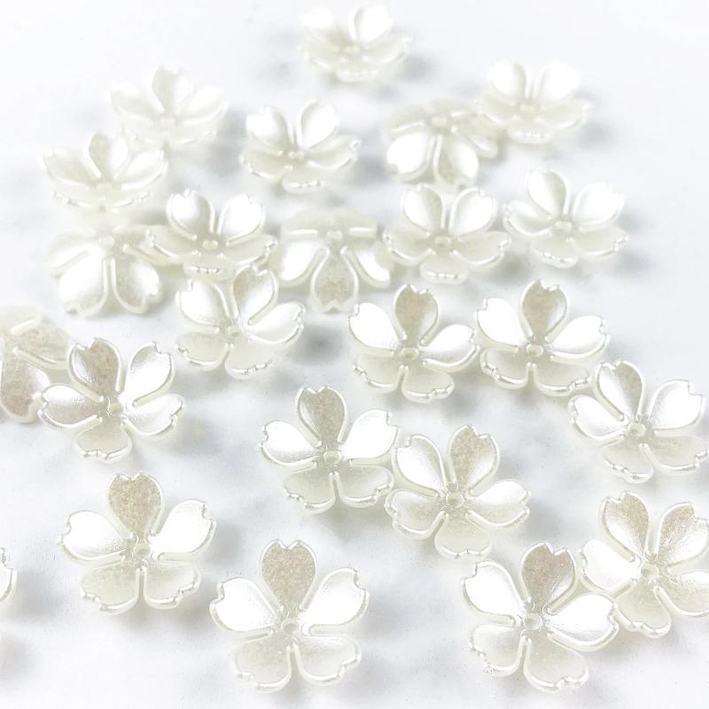 100pcs Pearl Beads Jewelry Making Findings Caps Needlework Diy
