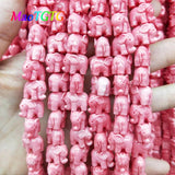 20pcs Elephant Coral Beads Jewelry Making 12/14mm