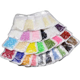 3-12mm AB Pearl Non Hotfix Flat Back Glitters for Nail Art DIY