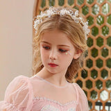 Pearl Headband White/Blue/Pink Flower Crowns