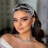 Bohemian Wedding Hair Combs Rhinestone Bride Headdress