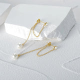 Tassel Pearl 925 Sterling Silver Earring Drop Earrings Gift