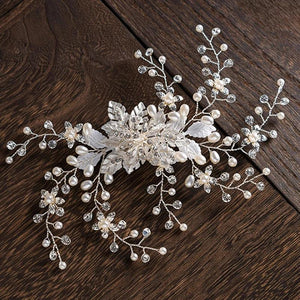 Pearl Rhinestone Wedding Hair Combs Hair Accessories For Women