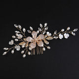 Pearl Rhinestone Wedding Hair Combs Hair Accessories For Women