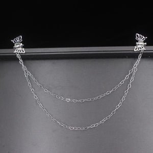 Butterfly Metal Tassel Hair Clip Girls Women Hairpin Hair Jewelry
