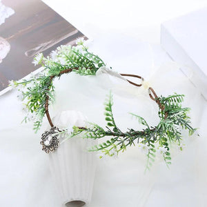 Forest Fairy Crystal Hair Tiara Headband Hair Jewelry for Women