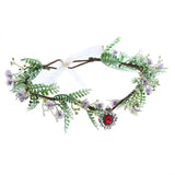 Forest Fairy Crystal Hair Tiara Headband Hair Jewelry for Women