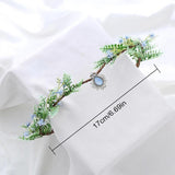 Forest Fairy Crystal Hair Tiara Headband Hair Jewelry for Women