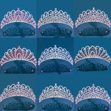 AB Crystal Tiara Crown Wedding Princess Rhinestone Bridal Crown