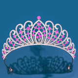 AB Crystal Tiara Crown Wedding Princess Rhinestone Bridal Crown