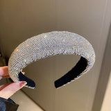 Zircon Baroque Hairbands Silver Rhinestone Headbands Women