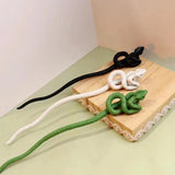 Snake Shape Hairpin Hip-hop Punk Style Hair Fork Women Jewelry Gift