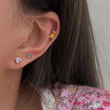 Colorful Zircon Earrings Set for Women
