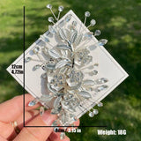 Pearl Crystal Flower Hair Clips For Bride