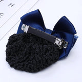Stylish Floral Lace Bow Bun Net Snood Jewelry Hair Clip