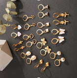 Colorful Acrylic Flower Stud Earrings Set for Women