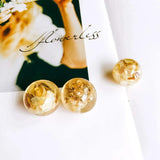 Acrylic Resin Beads Round Cylinder Earrings Pendant 4pcs