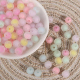 Frosted Medium Round Beads for DIY Jewelry Making