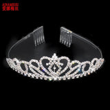 Princess Crown Bride Tiaras Hair Comb Jewelry Headband