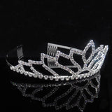 Princess Crown Bride Tiaras Hair Comb Jewelry Headband