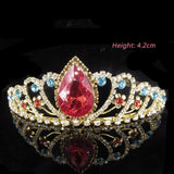 Princess Crown Bride Tiaras Hair Comb Jewelry Headband