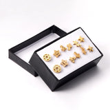 Animal Earring Set Zirconia Stainless Steel Elephant Cat Earrings