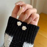 Simulated Pearl Earrings Set For Women - Ball Stud Earrings