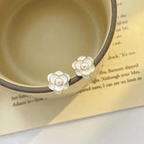 Simulated Pearl Earrings Set For Women - Ball Stud Earrings
