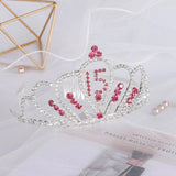 Rhinestone Wedding Tiara Crown Bridal Hair Accessory