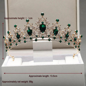 Crown Retro Queen Tiaras Bridal Headwear Ladies Walk Show Colour