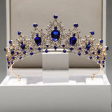 Crown Retro Queen Tiaras Bridal Headwear Ladies Walk Show Colour