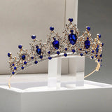 Crown Retro Queen Tiaras Bridal Headwear Ladies Walk Show Colour