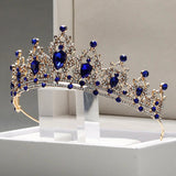 Crown Retro Queen Tiaras Bridal Headwear Ladies Walk Show Colour