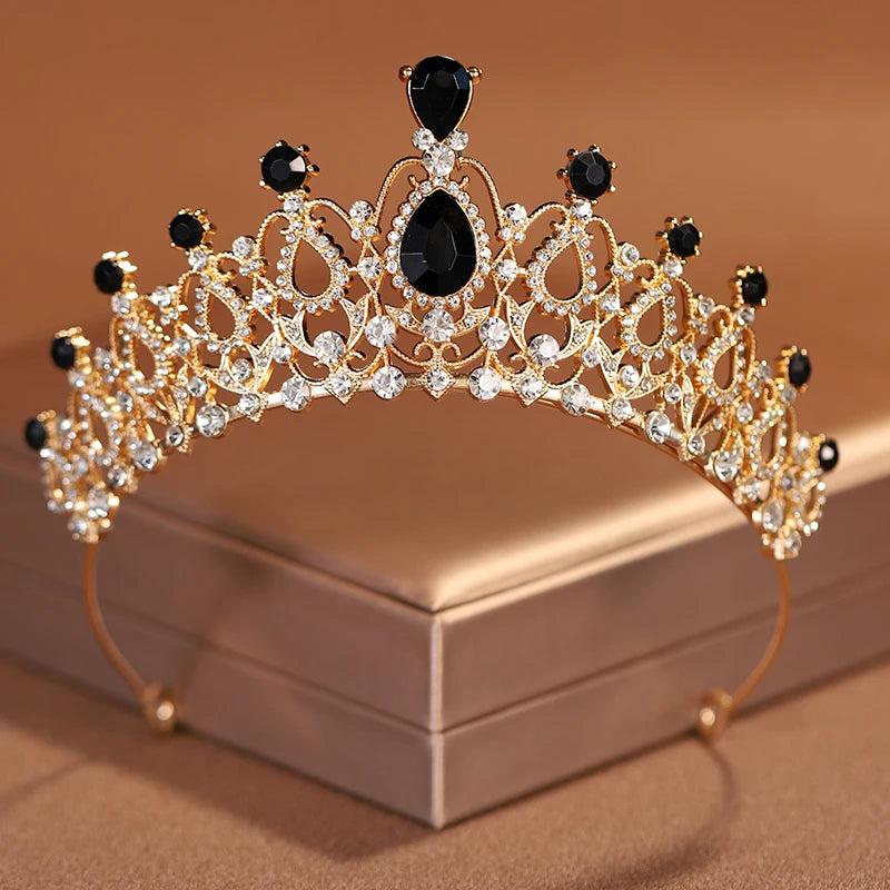 Black Bridal Party Crown Tiara
