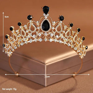 Black Bridal Party Crown Tiara