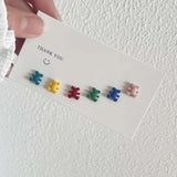 S925 Silver Needle Three Pieces Stud Earrings Set for Women
