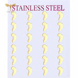 Africa Map Earrings 12 Pairs Stud Earring Set Stainless Steel Ear Piercing