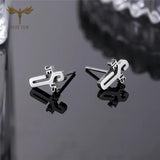 Christian Jewelry Stainless Steel Earrings Sets Cross Word Plated Ear Studs