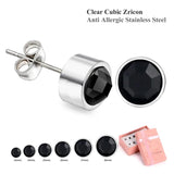 Kids Stud Earrings For Women Set 6Pairs/Box Jewelry Stainless Steel