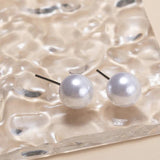 36Pairs Mixed Size Beads Round Pearls Earrings Set Stud Earrings