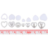 460pcs Ivory Flatback Pearl Beads ABS Pearl Scrapbook Nail Decorate